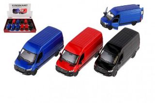 Obrázek z Dodávka Kinsmart Mercedes-Benz Sprinter 1:48 kov/plast 12,5cm, zpětný chod, 3dr (12) 